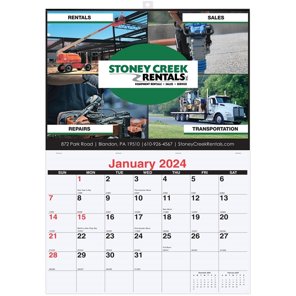 17" x 24" single image custom monthly wall calendar.... from ASI 50873 Drum-Line / Drum-line Inc