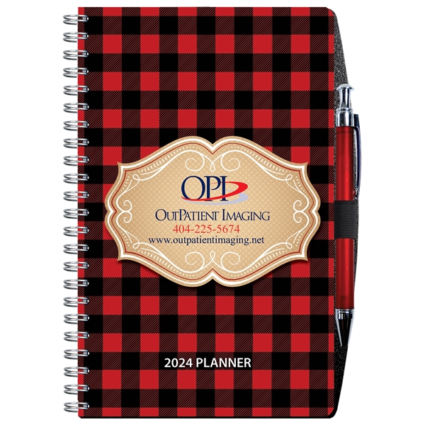 5 1/4" x 8 1/4" Full color weekly planner with a... from ASI 50873 Drum-Line / Drum-line Inc