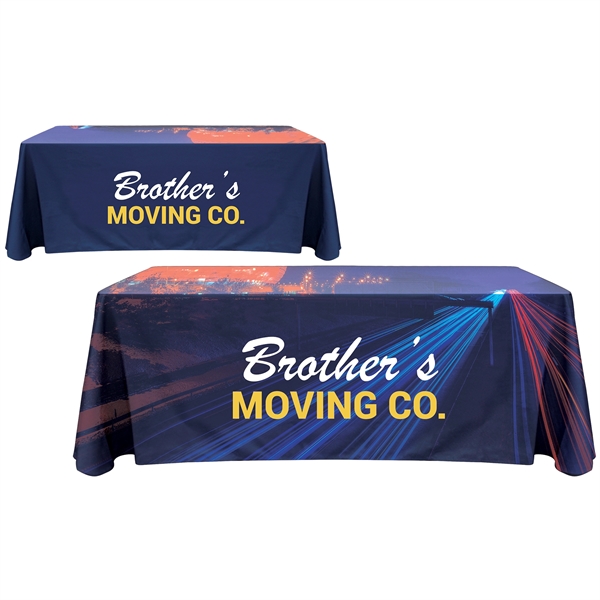Trade show booth display starter package with 6' throw style table... from ASI 80228 Quinn