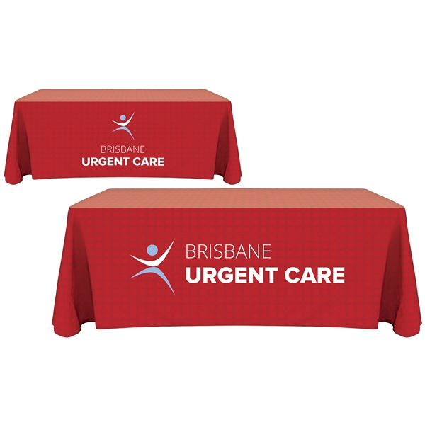 Trade show booth package with teardrop banner, 6' throw table cover,... from ASI 80228 Quinn