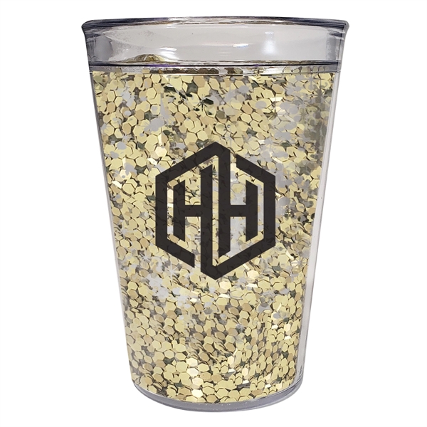 15 oz. Shimmer glitter tumbler for taking a delicious drink wherever... from ASI 61125 Hit Promotional Products / Hit®