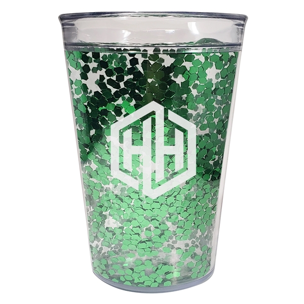 15 oz. Shimmer glitter tumbler for taking a delicious drink wherever... from ASI 61125 Hit Promotional Products / Hit®