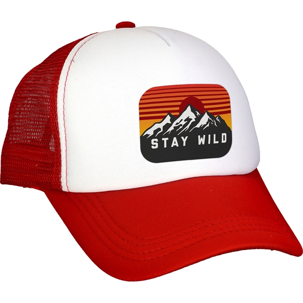 Foam Rectangle Emblem Trucker Hat... from ASI 30208 A P Specialties / AP Specialties