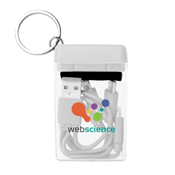 4-in-1 charging cable with Apple®, 8-Pin, MicroUSB and Type-C connectors with... from ASI 61125 Hit Promotional Products / Hit®