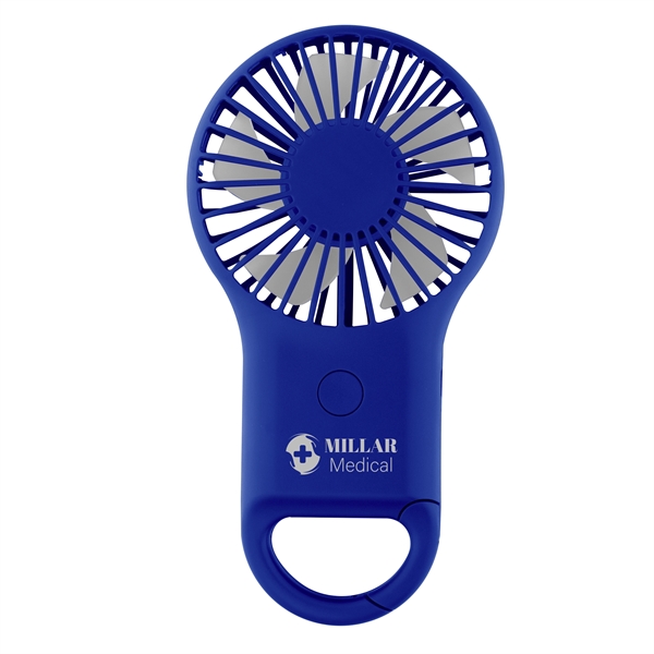 Rechargeable handheld fan with carabiner.... from ASI 61125 Hit Promotional Products / Hit®