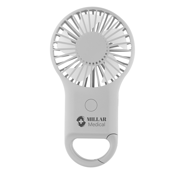 Rechargeable handheld fan with carabiner.... from ASI 61125 Hit Promotional Products / Hit®