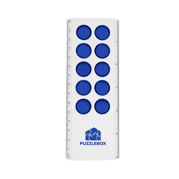 6" x 2" plastic ruler with 10 silicone Push Pop fidget... from ASI 61125 Hit Promotional Products / Hit®
