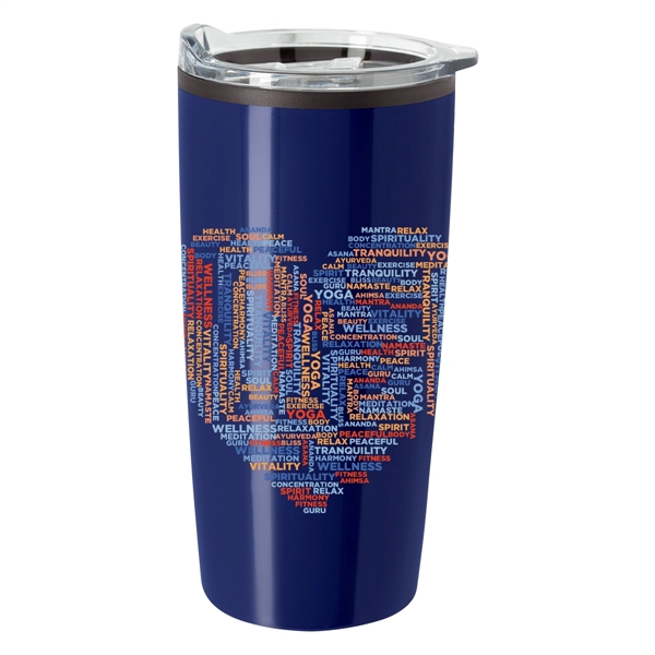 20-ounce double-wall insulated stainless steel tumbler with sliding lid.... from ASI 61125 Hit Promotional Products / Hit®