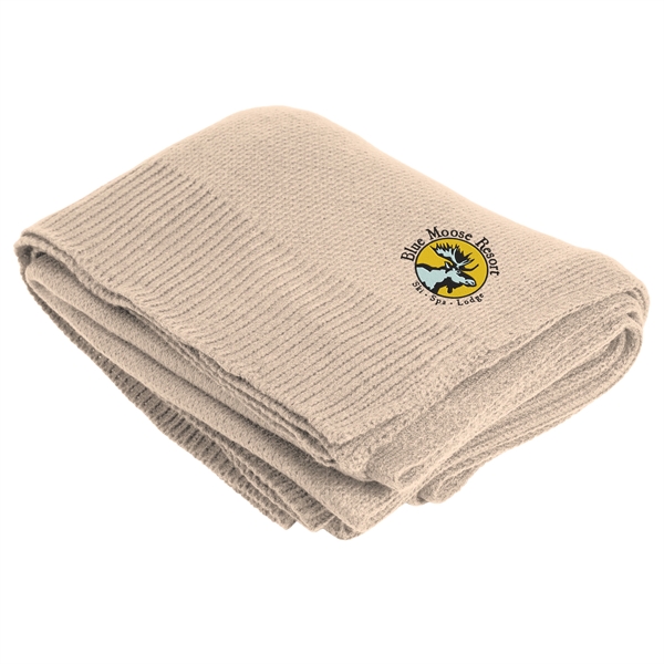 100% acrylic throw blanket in assorted colors.... from ASI 61125 Hit Promotional Products / Hit®