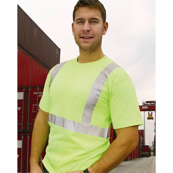 50/50 USA Made High Visibility Short Sleeve T-Shirt... from ASI 84358 S&S Activewear