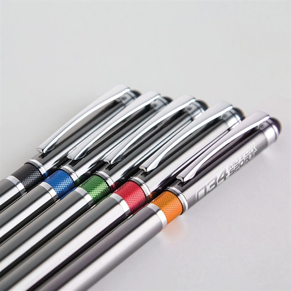 Aluminum Click Action Stylus Ballpoint Pen... from ASI 31517 Admart Products / Admart Line