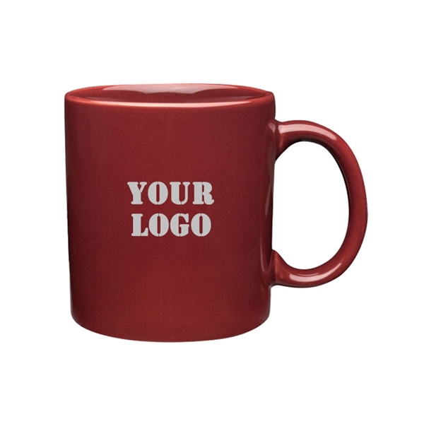 11 oz. Colored ceramic mug plus free 1 color silkscreen imprint... from ASI 37218 Athena Promo (tm)