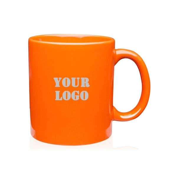 11 oz. Colored ceramic mug plus free 1 color silkscreen imprint... from ASI 37218 Athena Promo (tm)