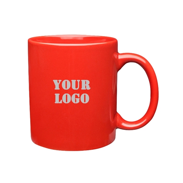 11 oz. Colored ceramic mug plus free 1 color silkscreen imprint... from ASI 37218 Athena Promo (tm)