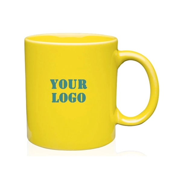 11 oz. Colored ceramic mug plus free 1 color silkscreen imprint... from ASI 37218 Athena Promo (tm)