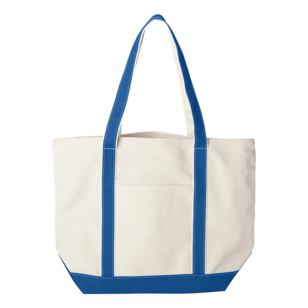 Heavy-duty cotton canvas tote bag... from ASI 84358 S&S Activewear