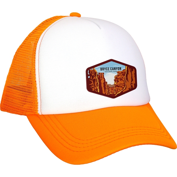 Foam Hexagon Emblem Trucker Hat... from ASI 30208 A P Specialties / AP Specialties