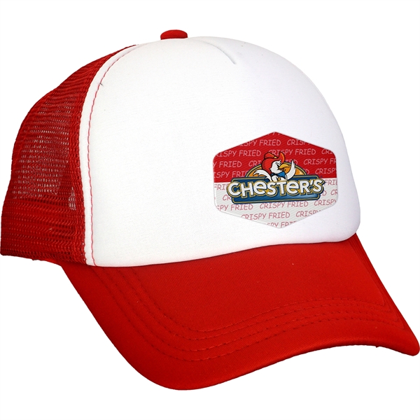 Foam Hexagon Emblem Trucker Hat... from ASI 30208 A P Specialties / AP Specialties