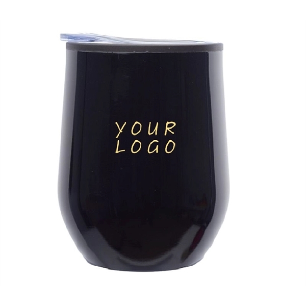 Double-walled stainless-steel tumbler, 12 oz. plus 1c1p silkscreen imprint... from ASI 37218 Athena Promo (tm)