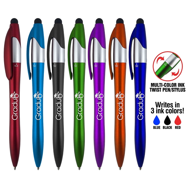 Weston 3 Color Ink Pen and Stylus.... from ASI 90859 Tempo Industries Inc / Tempoline