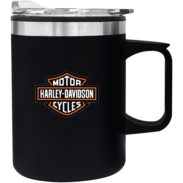 14 oz. VisionSteel double-wall mug with stainless outer and plastic inner... from ASI 80060 VisionUSA