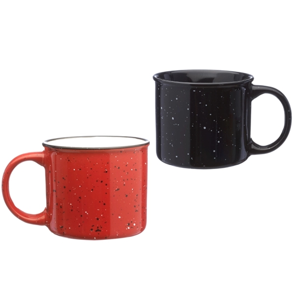 Campfire ceramic mug with 13 oz. capacity with silkscreen imprint... from ASI 37218 Athena Promo (tm)