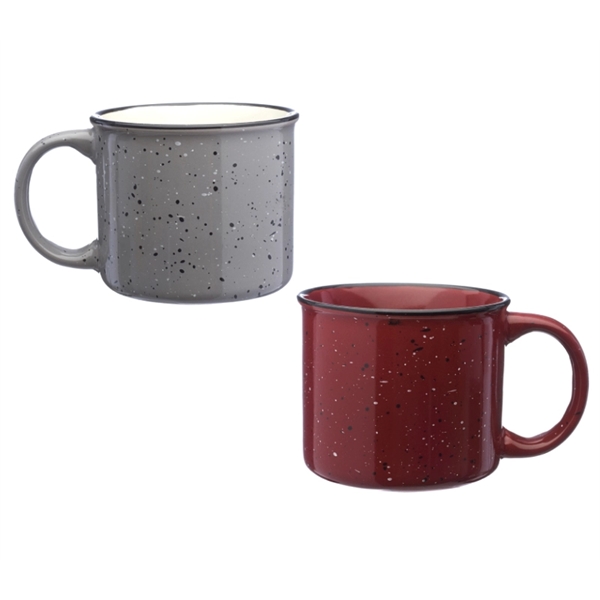 Campfire ceramic mug with 13 oz. capacity with silkscreen imprint... from ASI 37218 Athena Promo (tm)