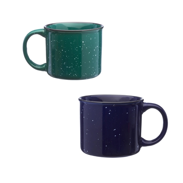 Campfire ceramic mug with 13 oz. capacity with silkscreen imprint... from ASI 37218 Athena Promo (tm)