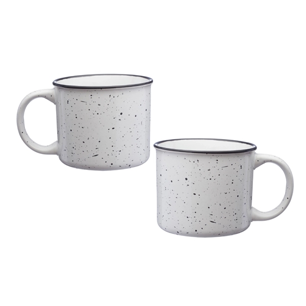 Campfire ceramic mug with 13 oz. capacity with silkscreen imprint... from ASI 37218 Athena Promo (tm)