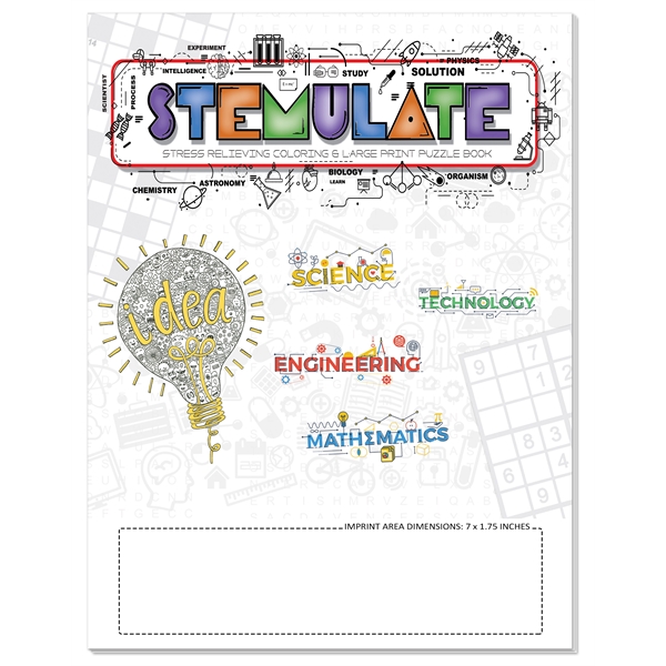 Stress Reliever: Combo Adult Coloring and Puzzle Book - STEMULATE.... from ASI 45815 Coloring Book Solutions / Coloring Book Solutions™ LivRite