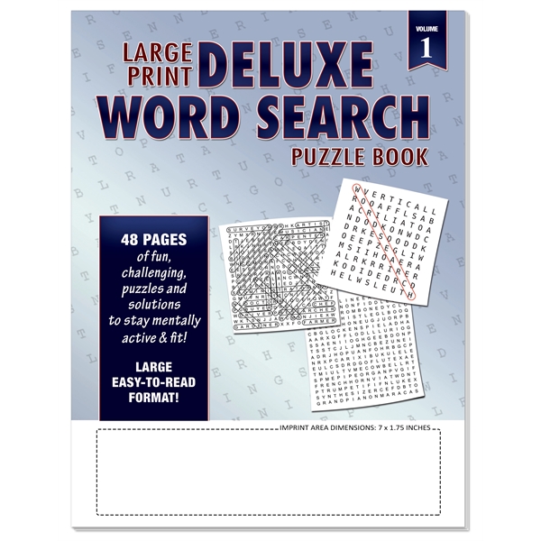 Large print Deluxe Word Search Puzzle Book Vol 1... from ASI 45815 Coloring Book Solutions / Coloring Book Solutions™ LivRite