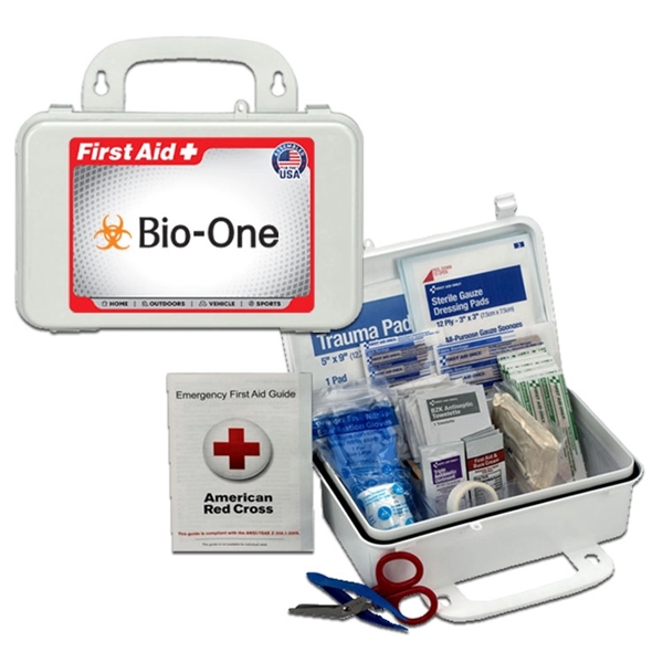 10 person first aid kit with plastic case and 57 pieces.... from ASI 84514 Safety Made