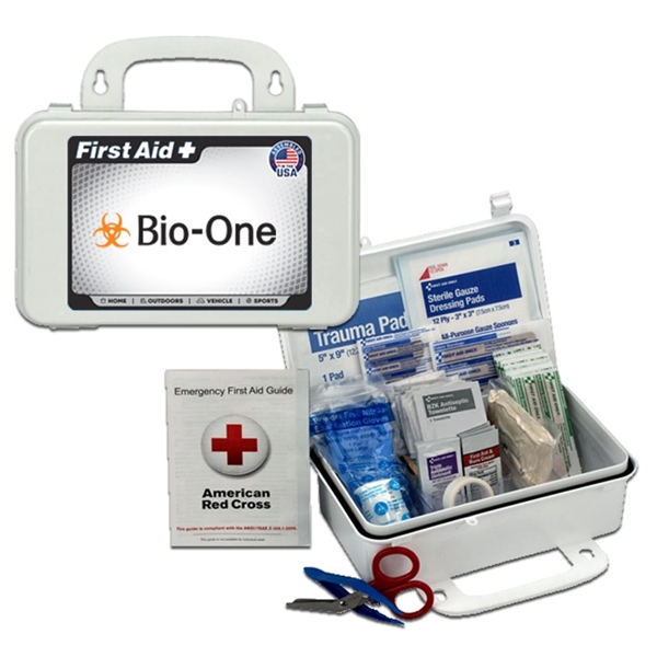 10 person first aid kit with plastic case and 57 pieces.... from ASI 84514 Safety Made