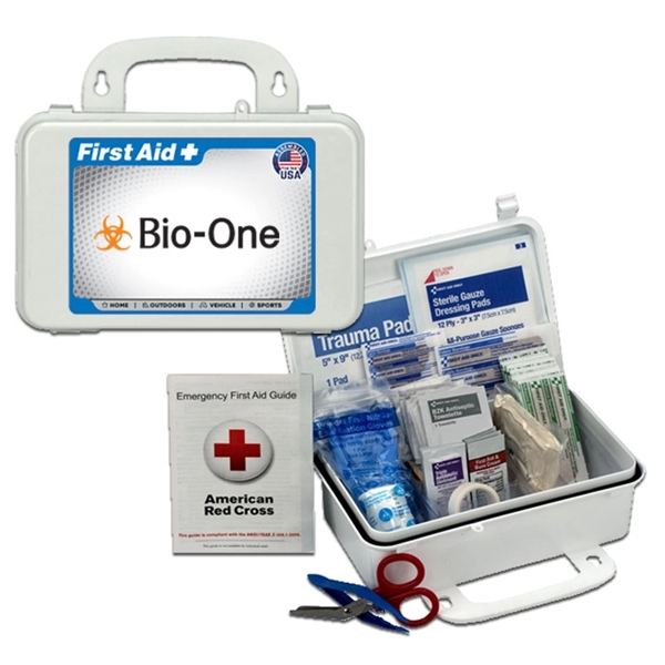 10 person first aid kit with plastic case and 57 pieces.... from ASI 84514 Safety Made