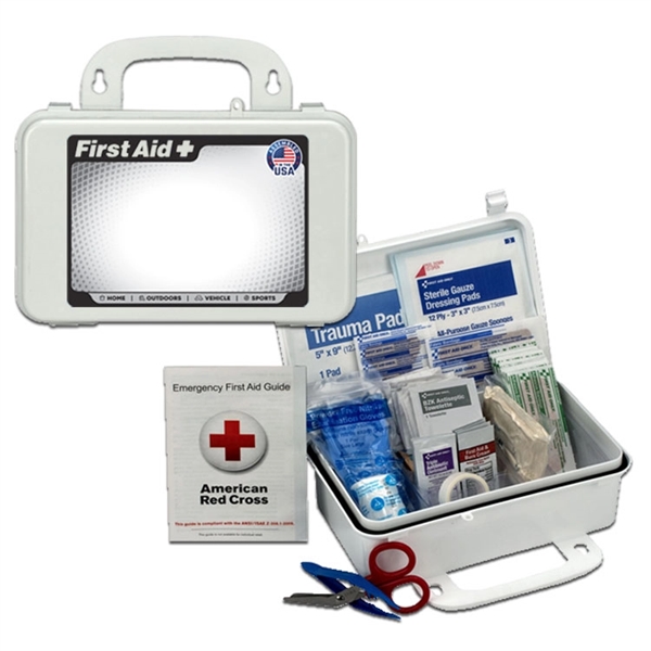 10 person first aid kit with plastic case and 57 pieces.... from ASI 84514 Safety Made