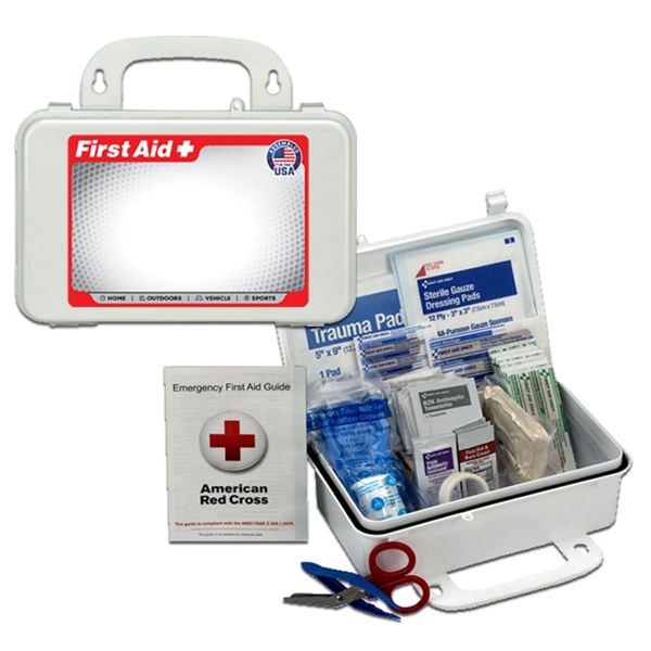 10 person first aid kit with plastic case and 57 pieces.... from ASI 84514 Safety Made