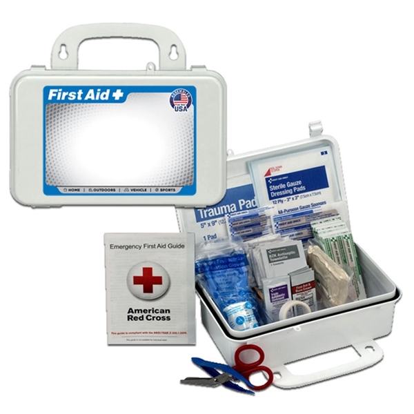 10 person first aid kit with plastic case and 57 pieces.... from ASI 84514 Safety Made