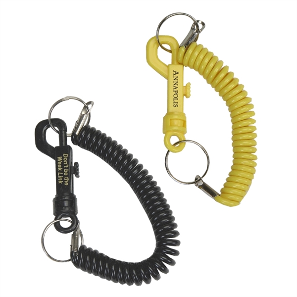 Clip with 4" long fat coil for holding your casino membership... from ASI 57655 STOPNGO Line