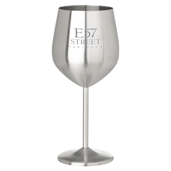 18 oz. stemmed wine glass made of stainless steel.... from ASI 57655 STOPNGO Line
