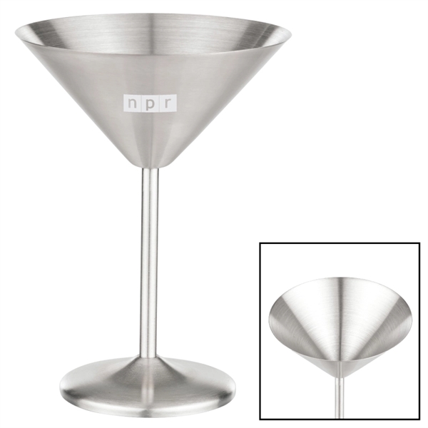 10 oz. stemmed martini glass made of stainless steel.... from ASI 57655 STOPNGO Line