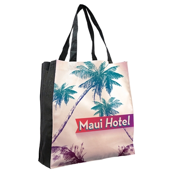 Medium Vibrant Color Cotton Tote, Sublimation (Front & Back), Minimum Quantity:... from ASI 67557 LimeLight Ent / Limelight USA