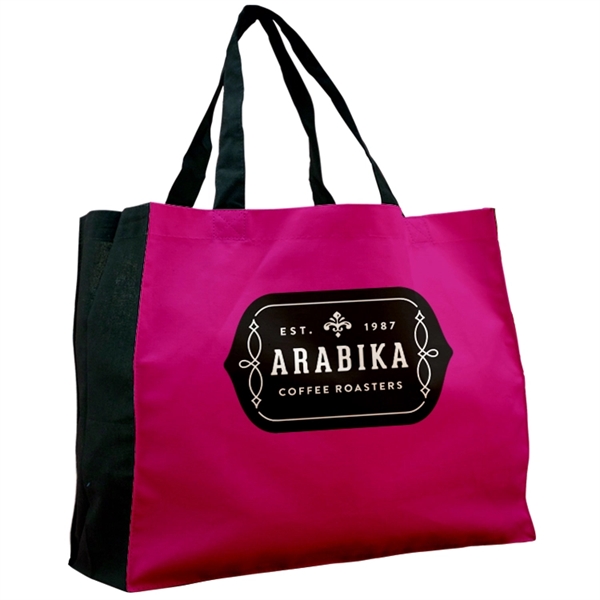 Wide Vibrant Color Cotton Tote, Sublimation (Front & Back), Minimum Quantity:... from ASI 67557 LimeLight Ent / Limelight USA