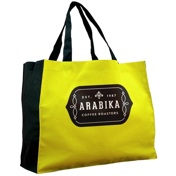 Wide Vibrant Color Cotton Tote, Sublimation (Front & Back), Minimum Quantity:... from ASI 67557 LimeLight Ent / Limelight USA