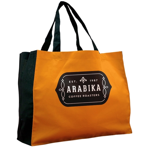 Wide Vibrant Color Cotton Tote, Sublimation (Front & Back), Minimum Quantity:... from ASI 67557 LimeLight Ent / Limelight USA