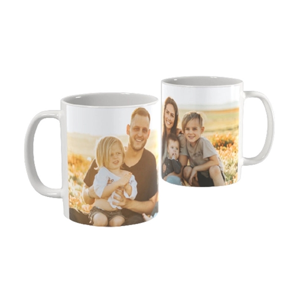 11 oz. Glossy photo mug plus free full color imprint on... from ASI 37218 Athena Promo (tm)
