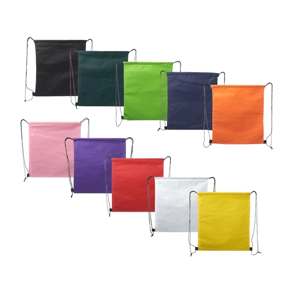 Non woven drawstring backpack plus free 1 color silkscreen imprint on... from ASI 37218 Athena Promo (tm)