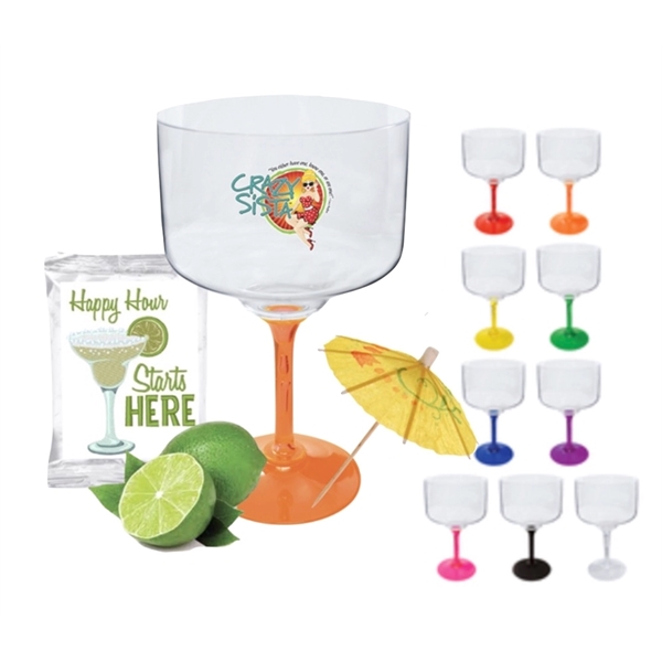 Margarita Drinkware  wrapped with margarita mix and umbrella... from ASI 89971 Stuff A Mug