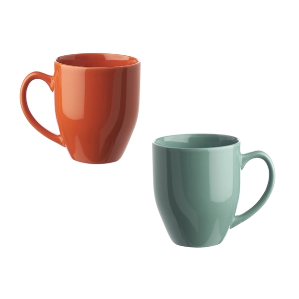 Glossy bistro mug with 16 oz. capacity with silkscreen imprint... from ASI 37218 Athena Promo (tm)