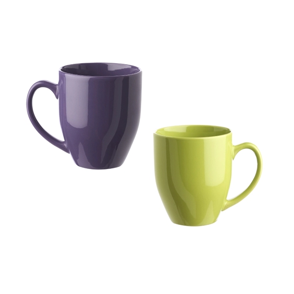 Glossy bistro mug with 16 oz. capacity with silkscreen imprint... from ASI 37218 Athena Promo (tm)