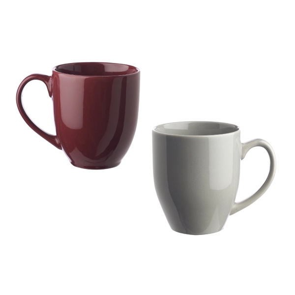 Glossy bistro mug with 16 oz. capacity with silkscreen imprint... from ASI 37218 Athena Promo (tm)